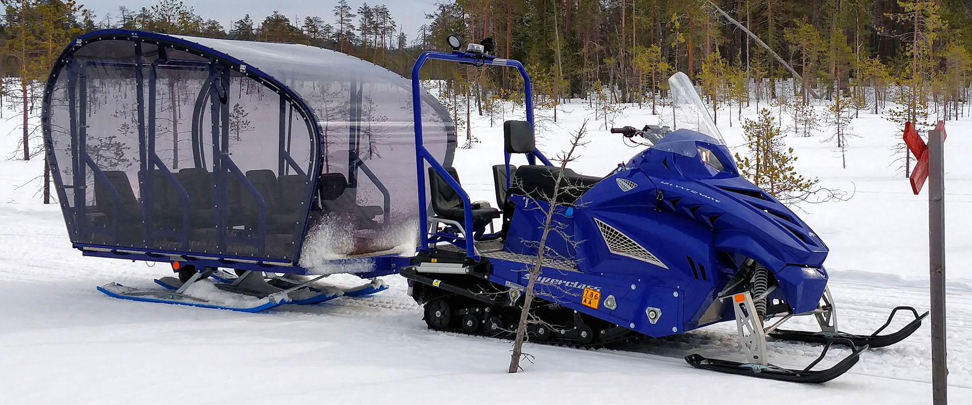 Transalp towing sled Alpina Snowmobiles