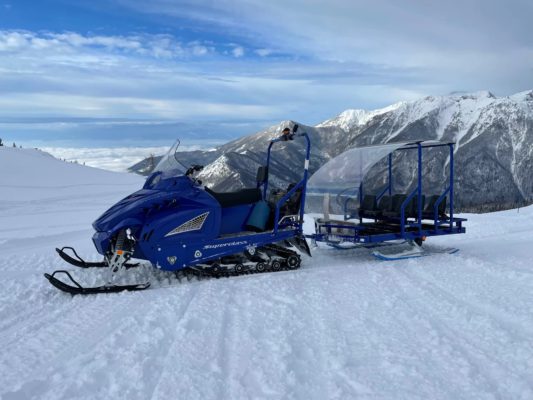 Velika Planina snow-taxi