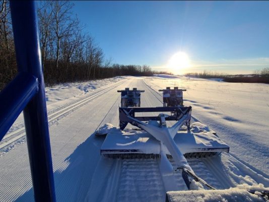 Alpina grooming at River Ridge Nordic