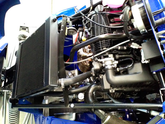 tidy layout of engine