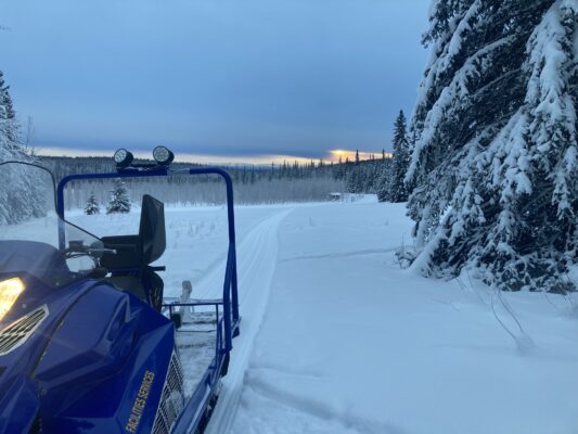 ski tracks for the campus